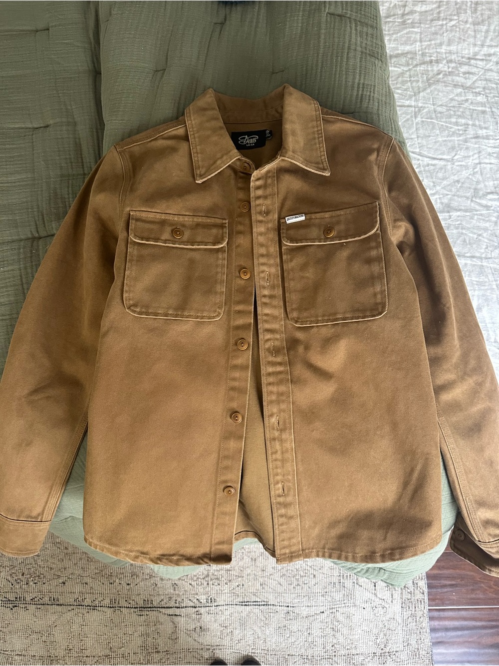 Deus heavy canvas cotton work shirt